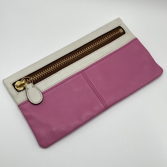 COACH Leather Josie PINK/WHITE 12277 - Picture 2 of 9